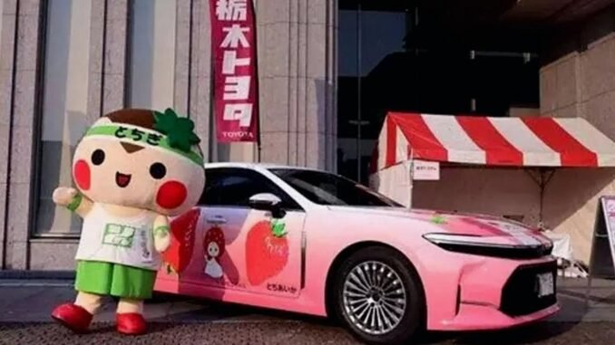 Neuer Werbebotschafter von Toyota „Strawberry Crown“ Tochigi - BlauAutonom