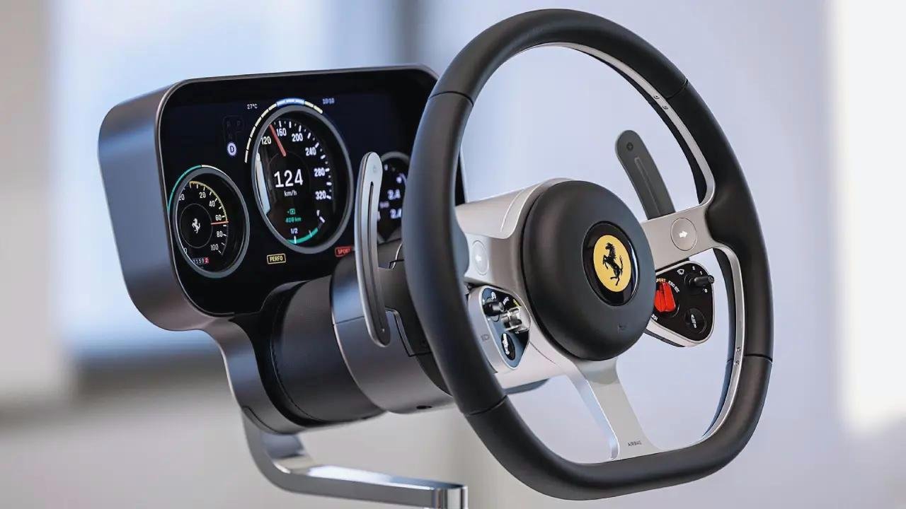 Elektrischer Ferrari von Apple - BlauAutonom