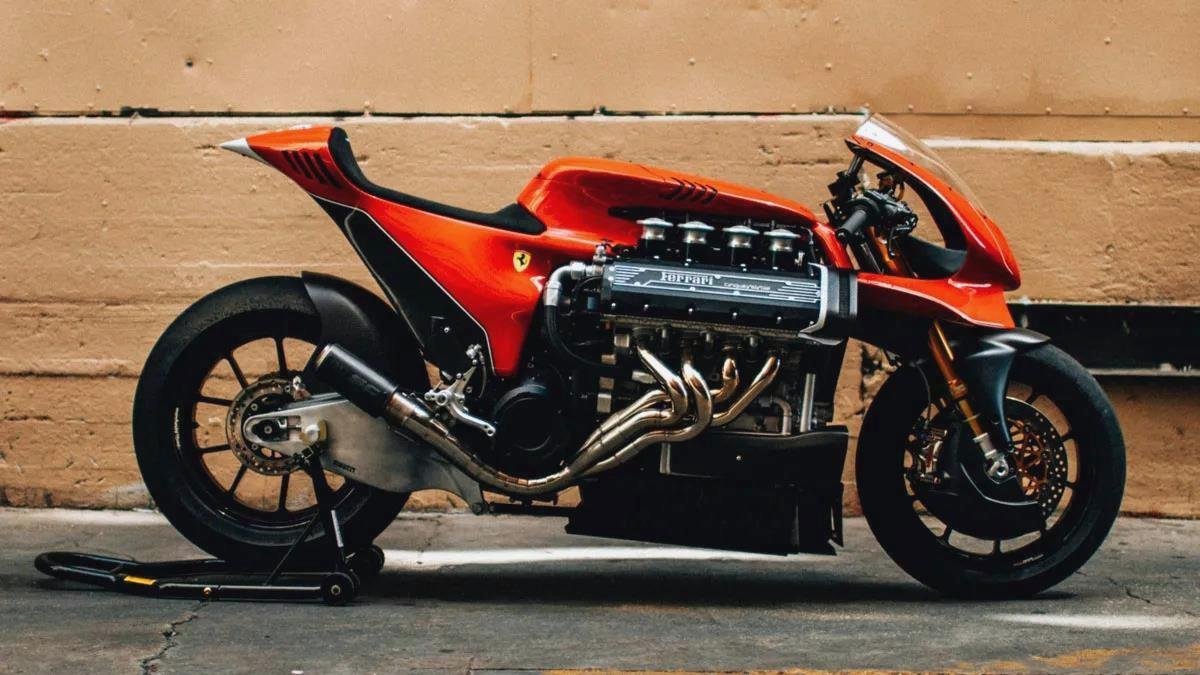 Ferrari-Tuning-Motorrad verkauft - BlauAutonom